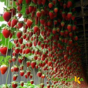 Клубника ампельная Анастасия купить по цене от 370р. в интернет-магазине «Посадика» с доставкой почтой в в Семилукие и по всей России – [изображение №1].
