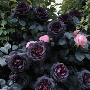 Роза Черная купить по цене от 450р. в интернет-магазине «Посадика» с доставкой почтой в в Семилукие и по всей России – [изображение №1].
