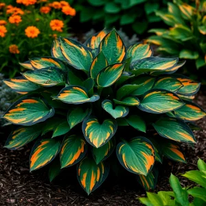 Хоста Бархатный Полог купить по цене от 560р. в интернет-магазине «Посадика» с доставкой почтой в в Семилукие и по всей России – [изображение №1].